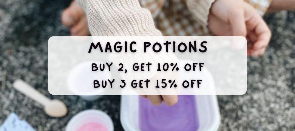 Buy 2 magic Potions and get 10% off your potions, buy 3 and get 15% off